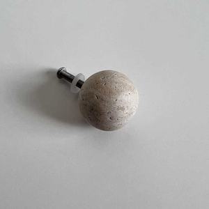 SAIDKOCC Luxury Marble Stone Sphere D4cm/6cm Calacatta Viola Door &amp; Drawer Furniture Handle Vintage <strong>Knob</strong> for Home Decor - Product Image 2