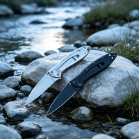 Couteau pliant EDC en acier inoxydable OEM personnalisé pour la survie en plein air, la chasse et le camping