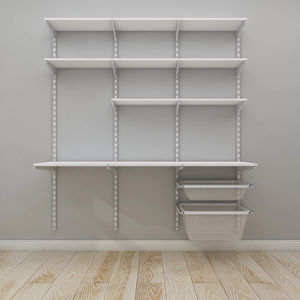 طقم رف كتب سهل الاستخدام ، رف تخزين حديث سهل التجميع للتخزين على الحائط والمكتب والمنزل - Product Image 5