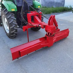 Machine agricole 2.4m, niveleur hydraulique de terrain, tracteur, racleur de boîte de lame