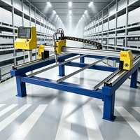 Machine de découpe CNC à flamme et plasma combinée détachable pour le traitement flexible des métaux