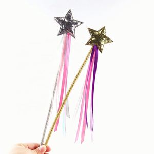 Halloween Bên Trẻ Em Cô Gái Cosplay Trang Phục Đáng Yêu Sao Lấp Lánh Long Lanh Cổ Tích Thanh Cổ Tích Cây Đũa Thần Với Ruy Băng - Product Image 1