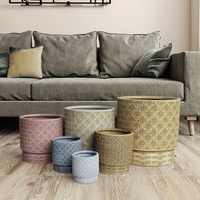 Pots à fleurs carrés en fibre de verre multicolores les plus vendus pour jardin extérieur, finition émaillée, biodégradables, écologiques, avec drainage