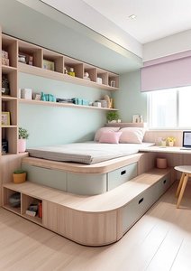 Sistema Integrado <span class=keywords><strong>de</strong></span> Tatami Hecho a Mano para Dormir y Almacenar, Ideal para Dormitorios Secundarios Compactos en Villas <span class=keywords><strong>de</strong></span> Lujo - Product Image 3
