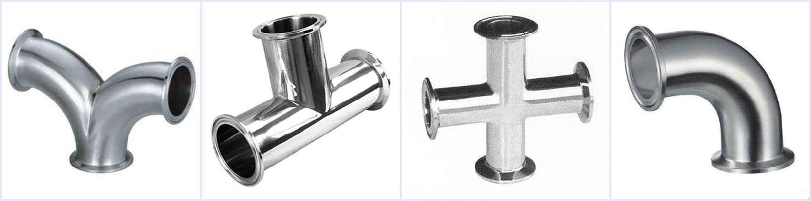 Sanitary pipe fittings/90 degree Clamped Double Bend