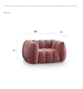 Canapé inclinable de salon, design moderne, une place, <span class=keywords><strong>pour</strong></span> hôtel, appartement, balcon, détente, fauteuil inclinable, <span class=keywords><strong>éponge</strong></span>, <span class=keywords><strong>laine</strong></span> d'agneau - Product Image 6
