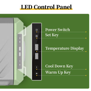 QXD20 <span class=keywords><strong>Alpicool</strong></span> compresseur voiture réfrigérateur congélateur DC 12V 24V Portable camping extérieur réfrigérateur pour voiture électrique voiture refroidisseur - Product Image 4