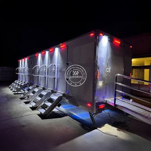 Conteneur sanitaire robuste pour salle de bain, toilettes et douche, remorque WC VIP mobile, toilettes chimiques portables pour l'extérieur - Product Image 2