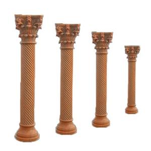 Roman Marrone casa decorativo intagliato a mano pilastri - Product Image 3