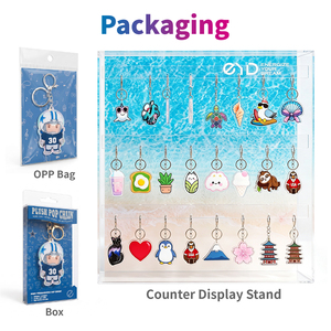 Porte-clés en plastique en gros, thème fruits et desserts, personnalisé, mignon, breloque de sac, cadeau EYD - Product Image 6