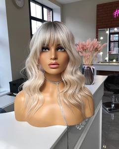 Toupet in Capelli Umani <span class=keywords><strong>con</strong></span> Base in Seta di Lusso, Facile da Indossare, Colore Balayage Biondo Radicato <span class=keywords><strong>con</strong></span> Frangia per Donne <span class=keywords><strong>con</strong></span> Perdita di Capelli, 10-20 Pollici - Product Image 2