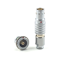Connecteur Circulaire Métallique Personnalisé Coulissant avec Placage Chrome Nacré Service d'Assemblage de Câbles OEM ODM 2-48 Broches