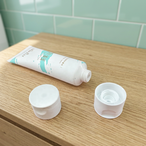 Crème pour les mains en tube plastique blanc, impression offset, emballage cosmétique avec capuchon coréen pour contenant de crème pour les mains - Vente flash - Product Image 2