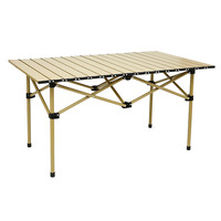 Nuosenlai Moderner Outdoor Aluminium Klapptisch Reise-Eirolltisch Tragbarer Camping-Picknick-Grilltisch für den Nachtmarkt Spezialzweck