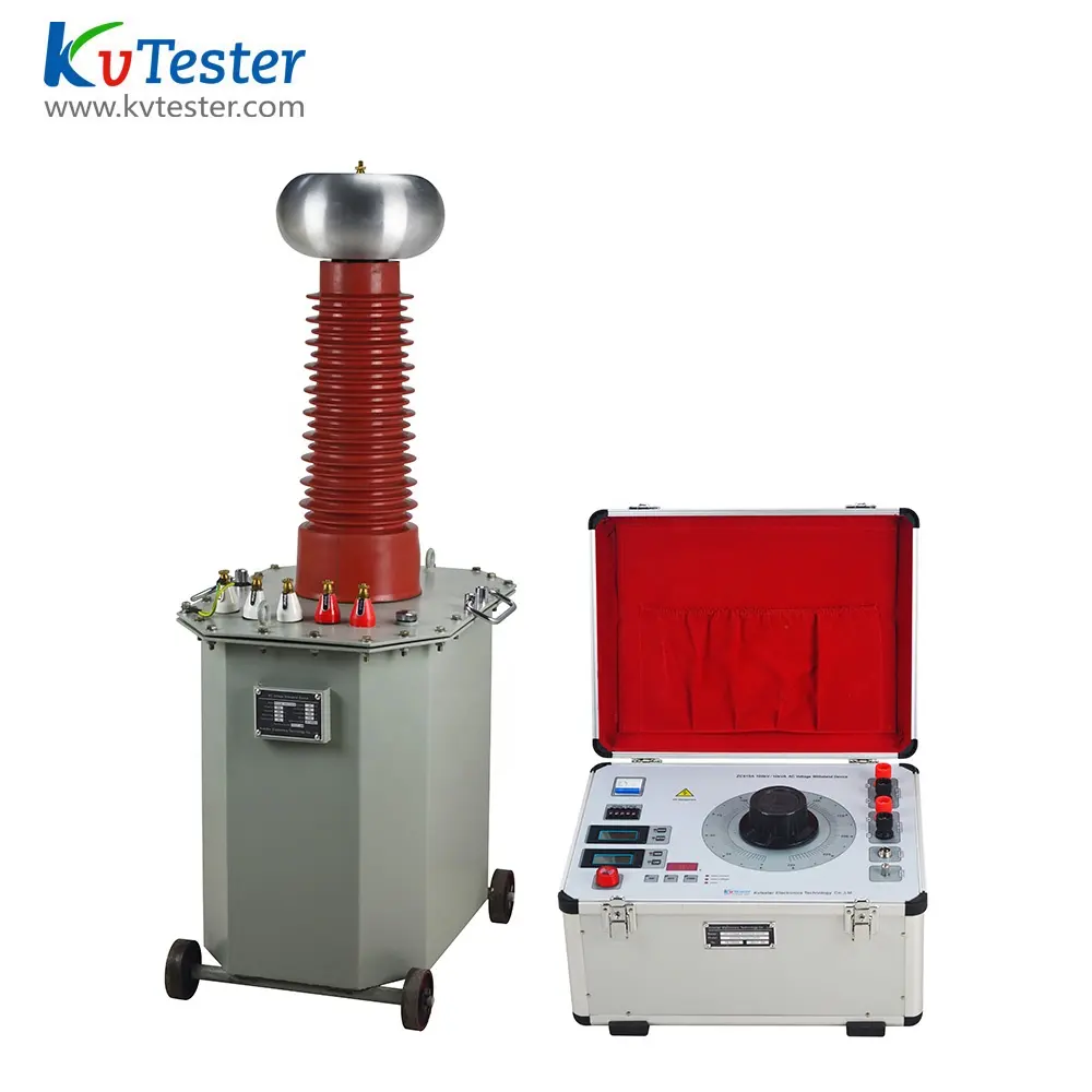KVtester ZC-501 100kv hv แรงดันไฟฟ้าเครื่องทดสอบน้ำมันแช่ hv ทดสอบหม้อแปลง/ac dc เครื่องทดสอบ hipot tester