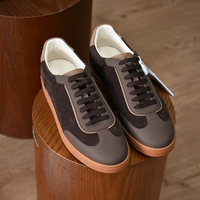 Sneakers décontractées en cuir véritable pour hommes, originales d'Italie, respirantes, chaussures de marche, toutes saisons, grande taille 47