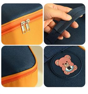 Large Capacity Simple Cartoon New Student <b>Lunch</b> <b>Box</b> Multi-functional Portable Insulation <b>Lunch</b> Bag - Product Image 5
