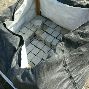 Pierres de cube en granit gris foncé, fournitures d'usine, pierres naturelles, pavées de Surface de roche pour les marches, livraison gratuite