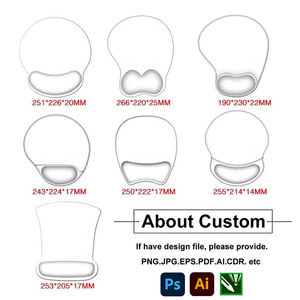 Alfombrilla de Ratón Artigifts Promocional al por Mayor OEM en Blanco para Sublimación Personalizada con Gel Impreso en <span class=keywords><strong>3D</strong></span> y Soporte Reposamuñecas - Product Image 2