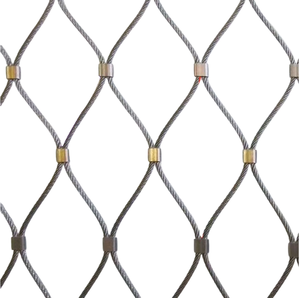 ステンレス鋼ワイヤーロープメッシュネットフレキシブルステンレス鋼ロープメッシュ動物園メッシュ工場販売 - Product Image 3