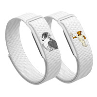 Bracelets de montre en nylon tressé respirant à motifs imprimés, vente en gros OEM, remplacement de bracelets de sport pour Fitbit Air