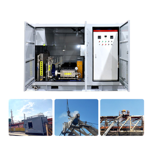 Pompe électrique ultra haute pression 1020L/min 2800bar, unité PW-UHP253-ED, système VFD PLC pour hydrodémolition du béton - Product Image 5