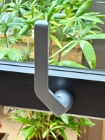 Ventana Abatible Horizontal de Aleación de Aluminio de Buena Calidad con Toldo de Vidrio, Diseño Moderno y Función Insonorizante para Villa