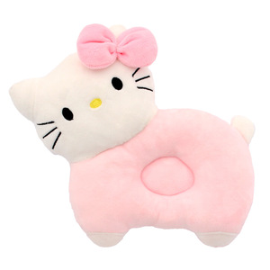 Almohada para la cabeza antisesgada de seda helada para bebé, almohada relajante en forma de recién nacido con funda de impresión Digital Animal para ropa de cama - Product Image 5