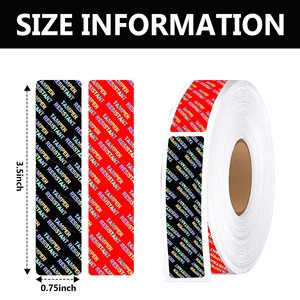 Tùy Chỉnh Holographic Tamper Bằng Chứng Thực Phẩm Giao Hàng Nhãn Tamper Kháng Kim Loại Kín Sticker Cho Container Jar Gửi Thư Bao Bì - Product Image 2