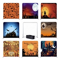 Mur d'images portable en tissu tendu pour stand d'exposition, installation facile sans outils, graphiques personnalisés, mur publicitaire