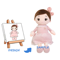 Peluche magnétique personnalisée mignonne à porter sur l'épaule avec rembourrage en peluche super douce et coton PP pour enfants