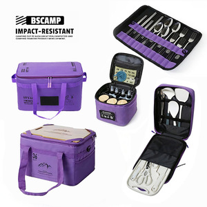 Bscamp - Bolsa de Almacenamiento para Camping, 50x50x40cm, Plegable, Cuadrada, Morada, Juego de 5 Piezas para Organizar el Equipo de Picnic - Product Image 4