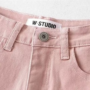 Shorts en <span class=keywords><strong>jean</strong></span> taille haute moulants et extensibles pour <span class=keywords><strong>femme</strong></span>, design tendance, effet push-up, coupe courte, été - Product Image 3