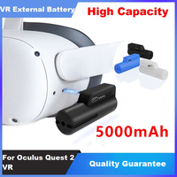 Accessoires de batterie Portable 5000mAh banque d'alimentation à charge rapide pour casque Oculus Quest 2 VR