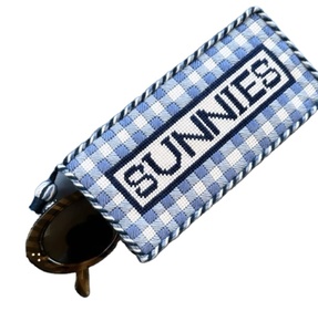 Chất lượng cao needlepoint thêu biểu tượng tùy chỉnh handmade thân thiện với môi có thể gập lại du lịch sang trọng kính trường hợp thiết kế thời trang - Product Image 1