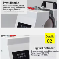 Mesin Press Panas Mini Elektrik Baru AP2209 Kontrol Suhu Tiga Kecepatan Kapasitas 20oz untuk Sublimasi Mug Pengoperasian Manual