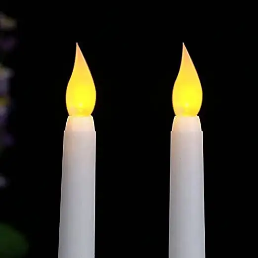 Luxury Electric Flameless Rod Wax Electronic Candle Home Wedding Decoration Battery Operating Led Candle Light