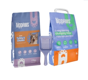 Sacs en papier pour litière pour chat en bois de pin, litière pour chat en poudre de manioc, litière pour chat 6L 2,3kg, litière pour chat en bétonite et zéolite, sacs d'emballage - Product Image 2