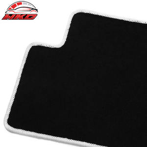 พรมปูพื้นสำหรับรถยนต์เทสล่า รุ่น 3 ปี 17-23 สีดำ แบบกำมะหยี่ พร้อมขอบสีขาว - Product Image 4