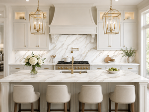 UNION STONE Calacatta Ivory Veil Quartz, grande dalle, épaisseur 15-30 mm, durable, écologique, design moderne, cuisine, mur, salle de bain - Product Image 3