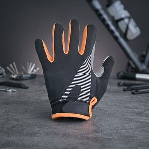Stock Non-Slip Wear-resistant Winter Riding Sport Outdoor Microfiber Full <b>Finger</b> <b>Bike</b> Gloves Wholesale Comfortable - Product Image 3