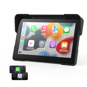 ระบบนำทาง GPS ไร้สายสำหรับรถจักรยานยนต์ขนาด 7 นิ้ว รองรับ Apple Carplay และ Android Auto พร้อมบลูทูธ WIFI รุ่น ZC18C - Product Image 1