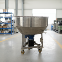 Nouvelle machine à mélanger automatique électrique en acier inoxydable à base plate, double usage pour aliments secs et humides, mélangeur d'appâts en poudre et granulés à fond plat