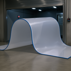 PVC Strip <b>Door</b> <b>Curtain</b> 96 In Height 72 In Width 0.08 In <b>Thickness</b> 12PCS Set For Freezers Walk In Warehouses 50% Overlap - Product Image 2