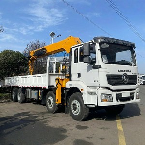 Camion-grue télescopique Shacman H3000 de 14 tonnes 8x4, camion-grue lourd avec fonction de forage - Product Image 1