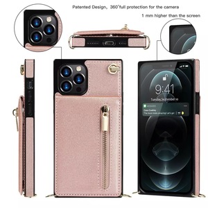 Étui de téléphone tendance en cuir PU de qualité supérieure, sacs de téléphone portable avec poches pour carte <span class=keywords><strong>d</strong></span>'identité et de crédit pour <span class=keywords><strong>iPhone</strong></span>, accessoires de téléphone portable - Product Image 2