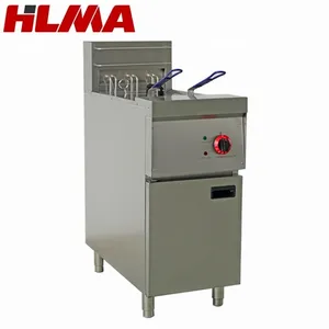 DF-26 Hot Sale Vertical Electric Deep Fryer Sing Tank Double Tank with Two Baskets