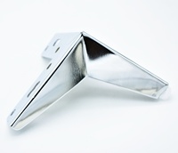 Großhandel dekorative moderne 100mm Metall Schlafs ofa Chrom Beine für den Ersatz