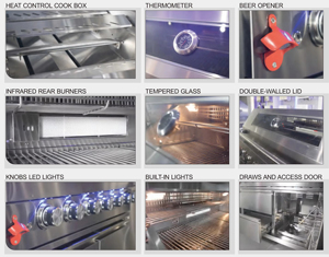 <span class=keywords><strong>Cocinas</strong></span> Modulares <span class=keywords><strong>de</strong></span> Exterior <span class=keywords><strong>con</strong></span> Parrilla Barbacoa Tipo Huevo en Gabinete Moderno <span class=keywords><strong>de</strong></span> <span class=keywords><strong>Aluminio</strong></span> Negro para Jardín y Camping <span class=keywords><strong>de</strong></span> Foshan - Product Image 6
