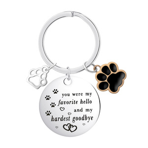 <span class=keywords><strong>2026</strong></span>년 신제품 창의적인 스테인리스 키체인 분실 방지 애완동물 태그 레이저 각인 키체인 - Product Image 6